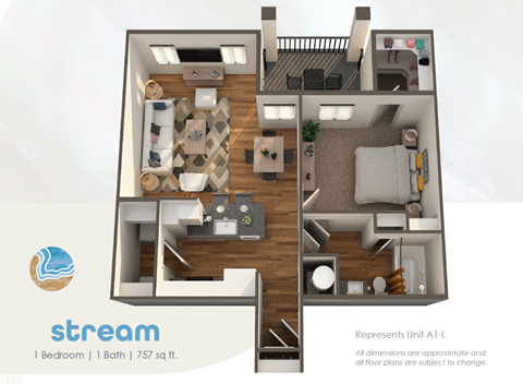 the venice floor plan 1 bedroom 1 bath
